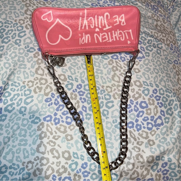 Vintage Pink Juicy Couture Purse Shoulder Bag Handbag Y2K - Lighten Up Be Juicy - Picture 2 of 11